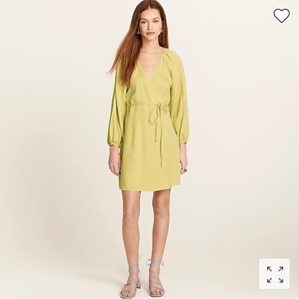 J Crew Drapey Wrap Mini Dress - Picture 2 of 12